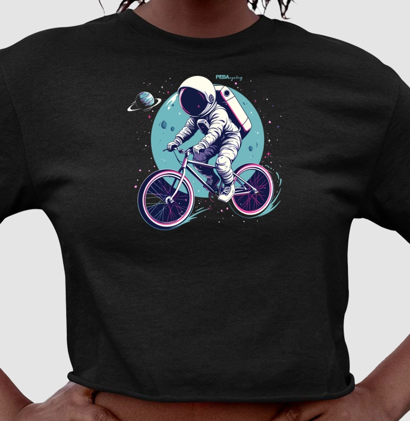 Cropped Ciclista das galáxias