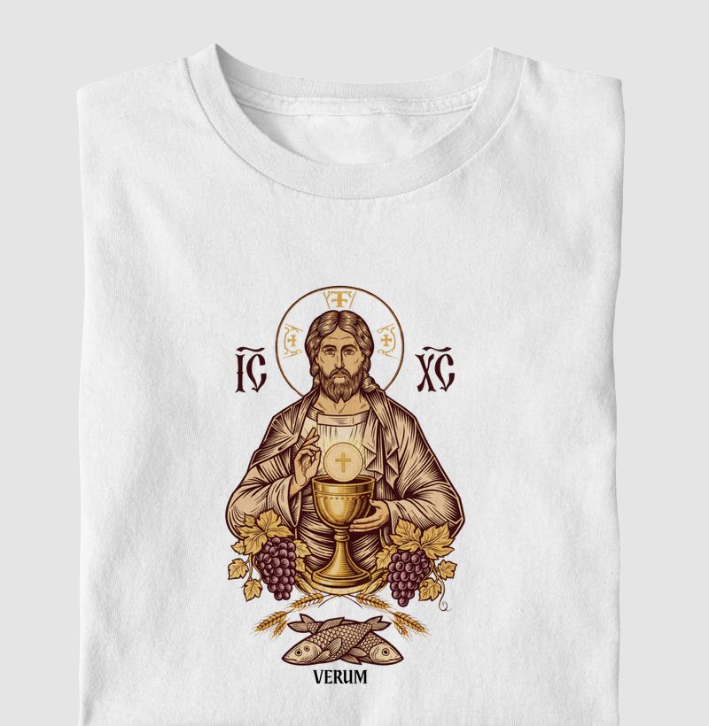 Camiseta Cristo - O Pão vivo.