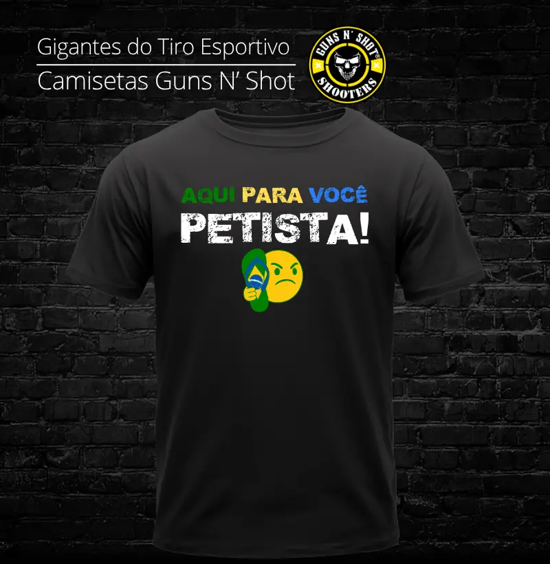 Aqui para Você! Chinelada! Guns N' Shot CAC - Camiseta