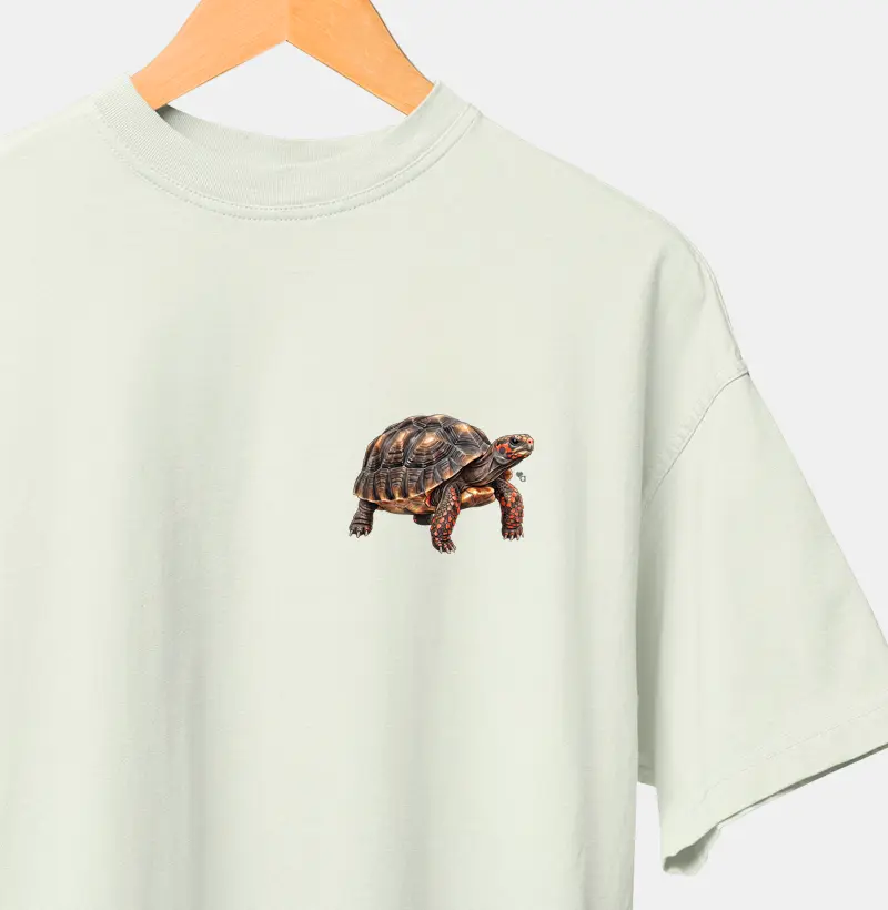 Répteis - Mini - Jabuti-piranga - Oversized - Camiseta Oversized