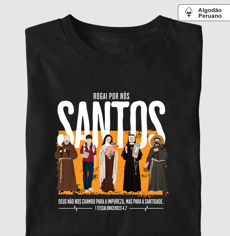Santos Católicos Algodão Peruano
