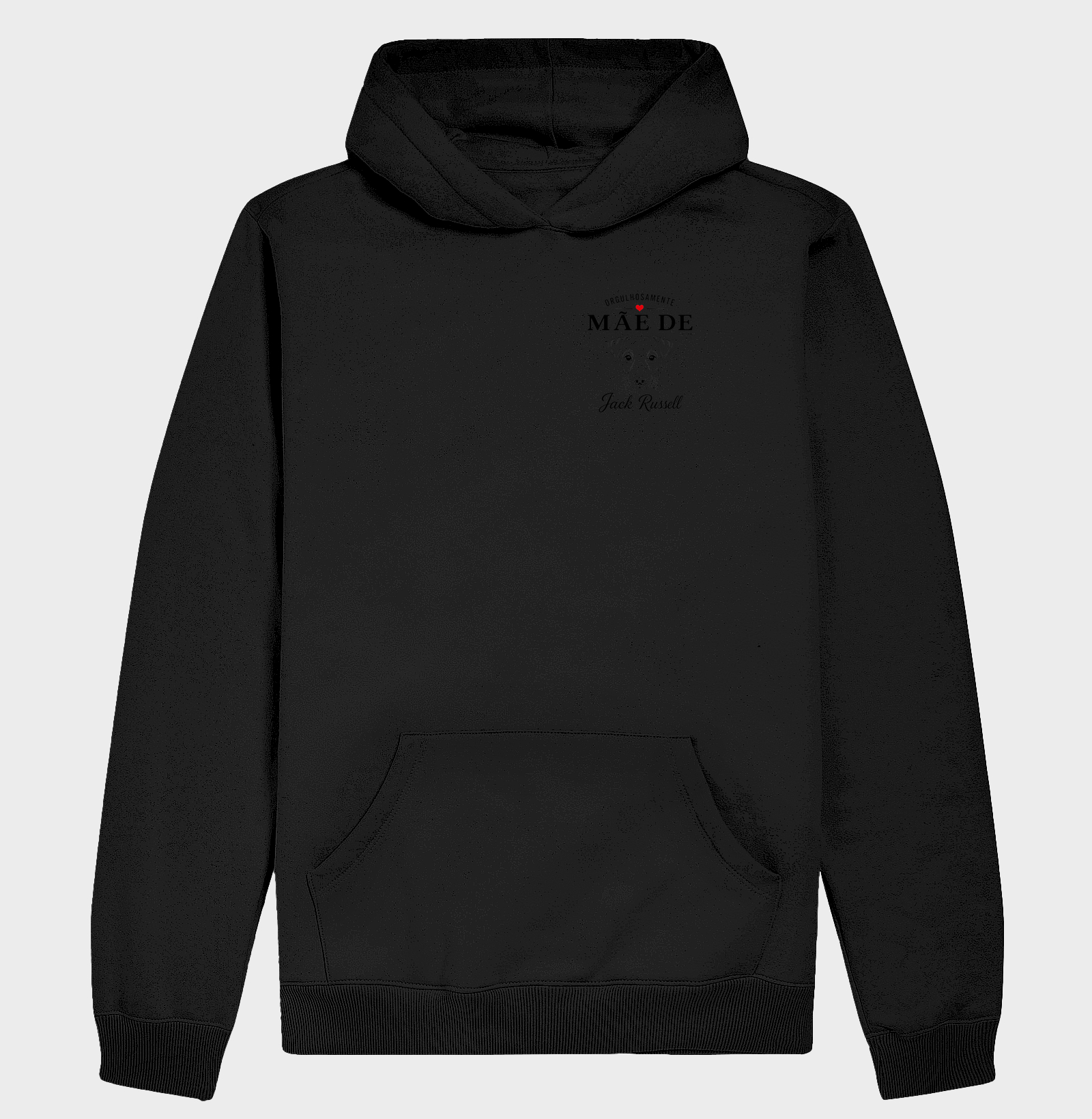 Orgulhosamente Mãe de Jack Russell - Hoodie Moletom