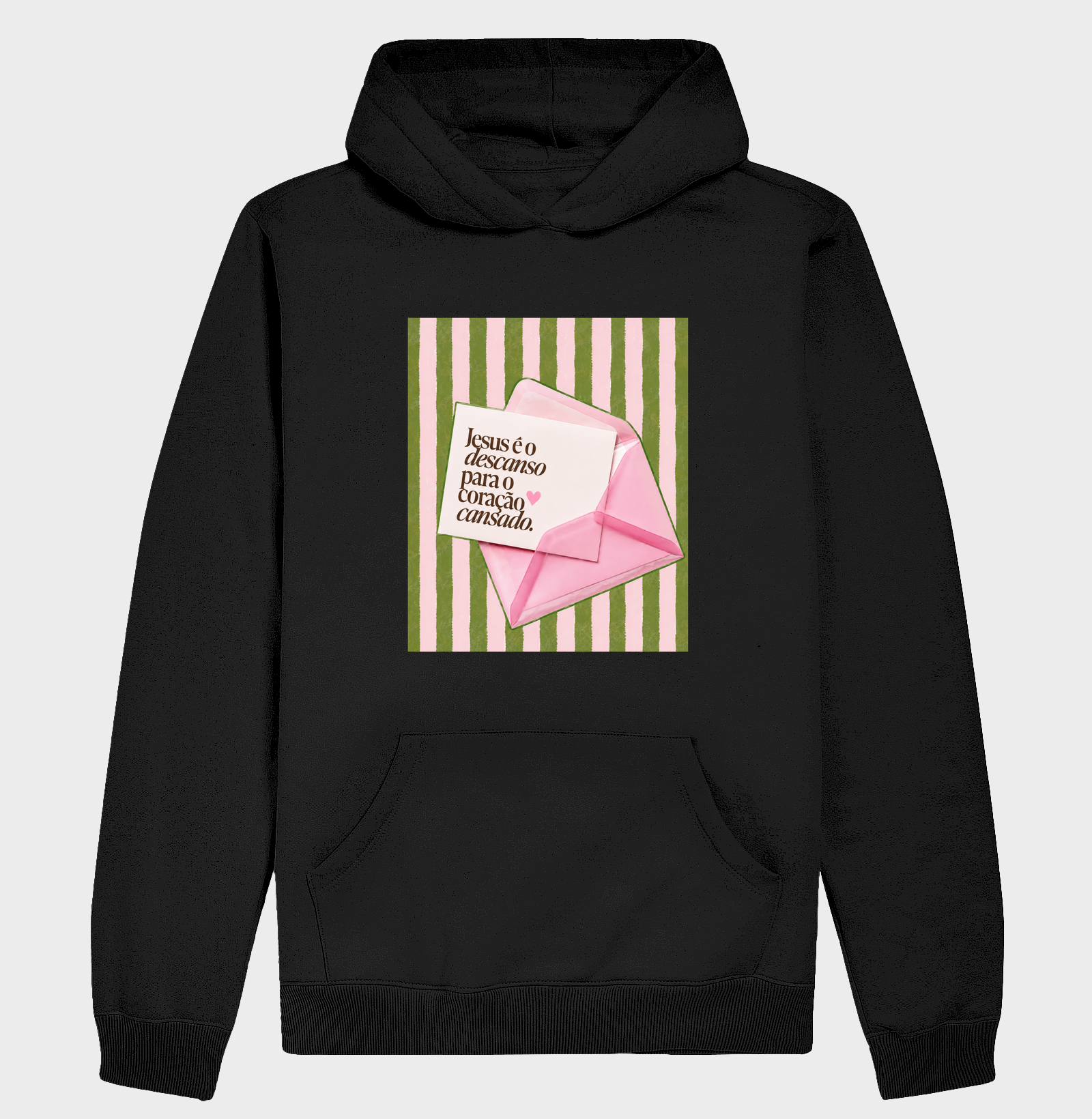 Jesus é o descanso para o coração - Hoodie Moletom