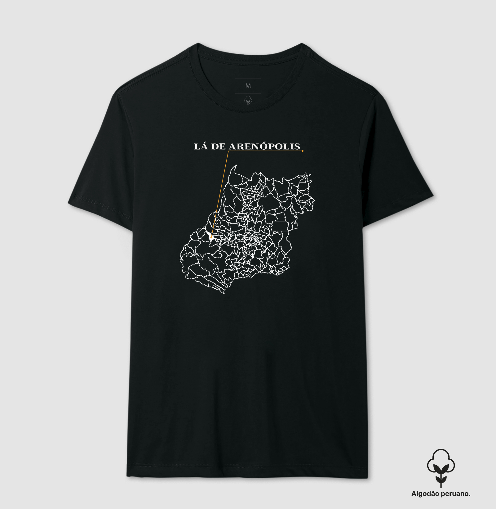 Arenópolis | Origem GO - Camiseta Algodão Peruano
