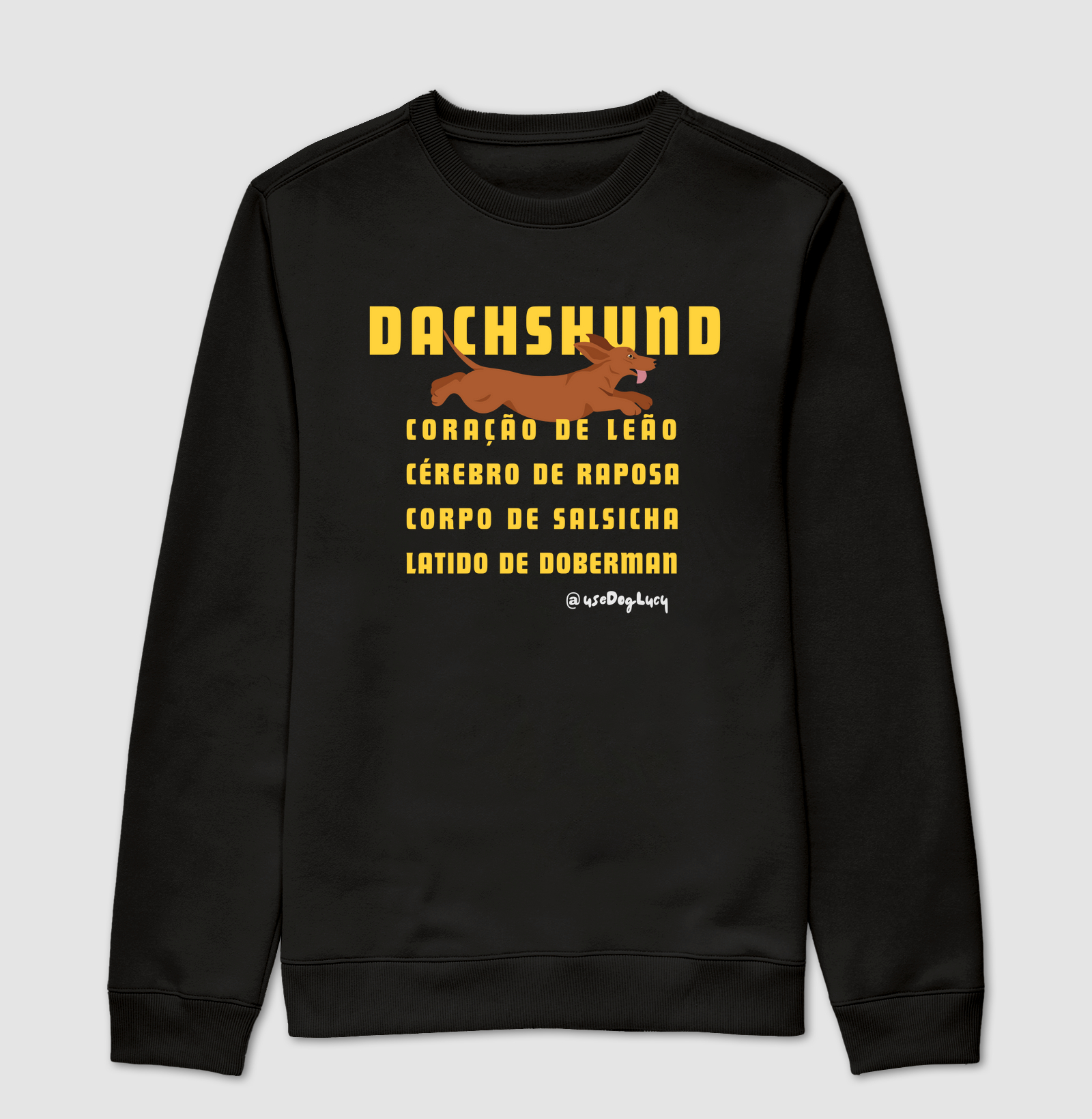 Dachshund Caramelo Coração de Leão