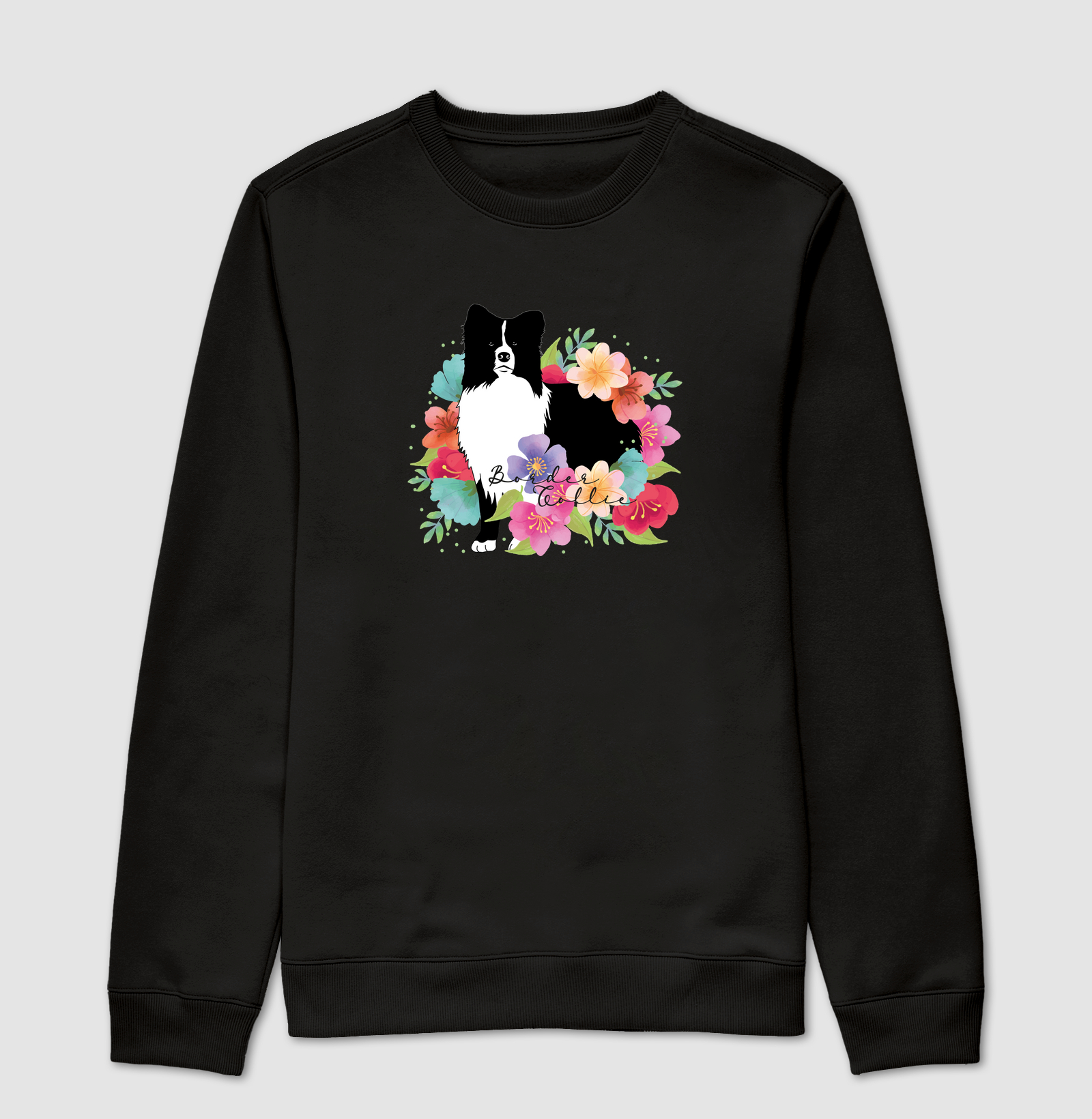 Border Collie Floral