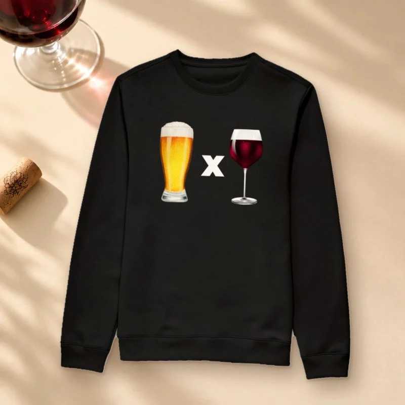 Moletom Cerveja x Vinho - Suéter Moletom