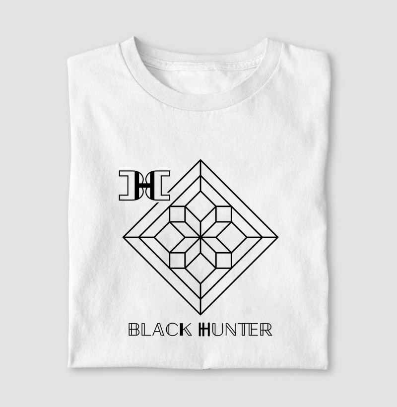 camiseta origami black hunter