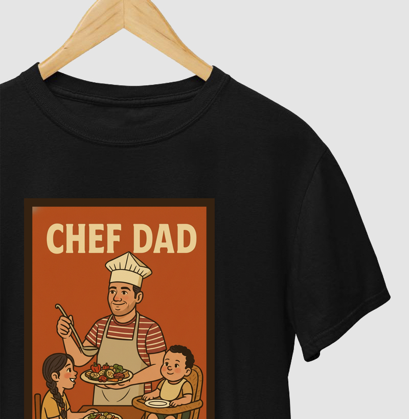 Camiseta “Chef Dad” – o sabor da paternidade