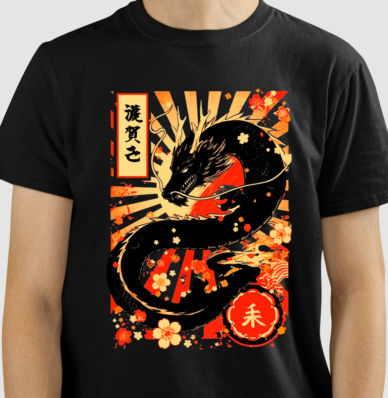 Camiseta Dragão Japonês Ryū 