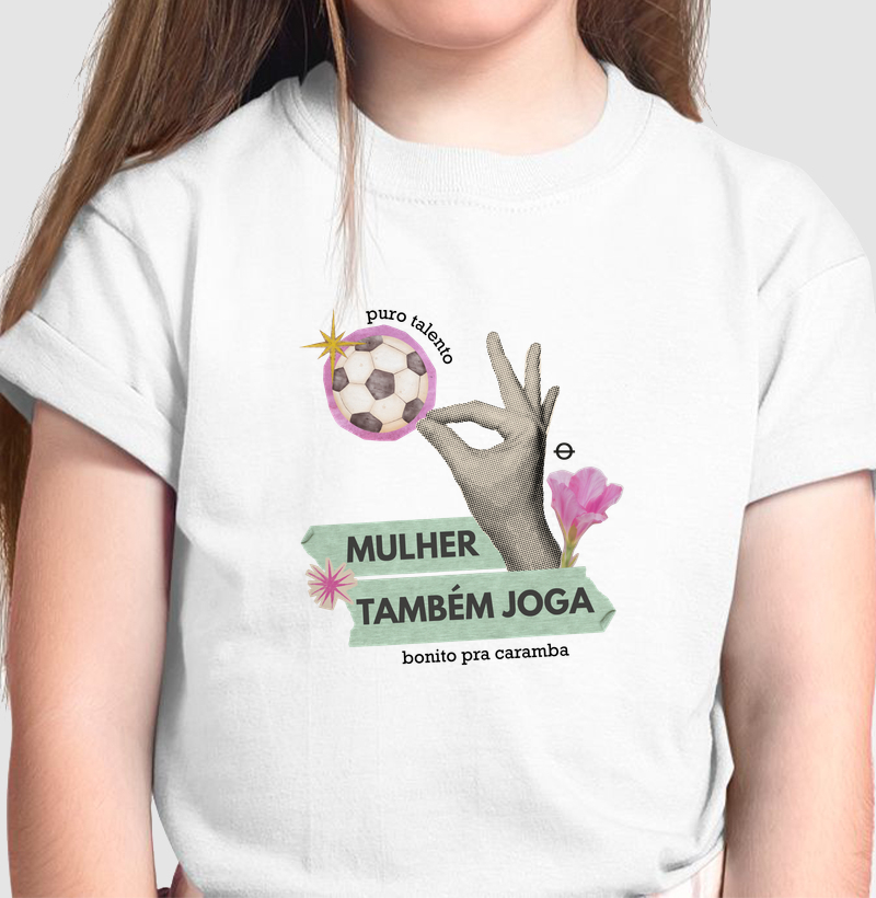 mulher também joga colagem joga bonita