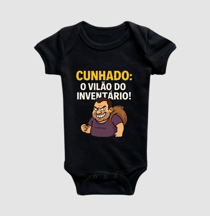 Camiseta Cunhado o vilão do inventário