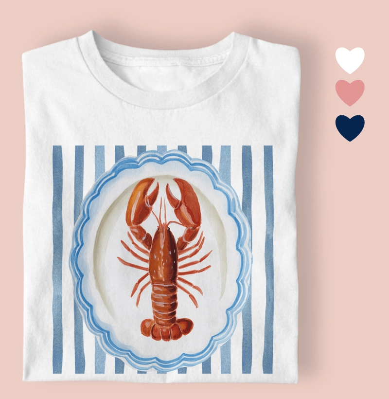 Camiseta feminina lagosta II