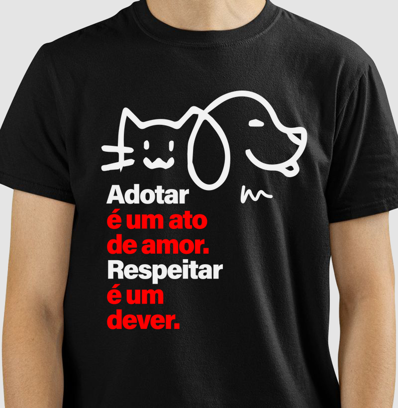 Camiseta ou babylook Adotar