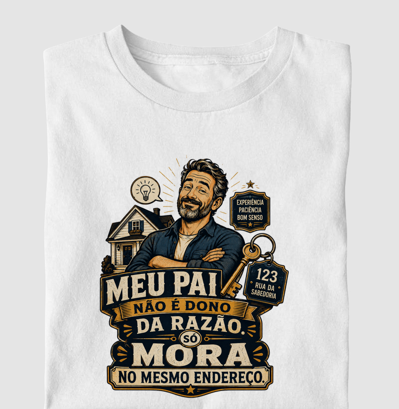 Meu Pai Não É Dono da Razão. Só Mora no Mesmo Endereço.