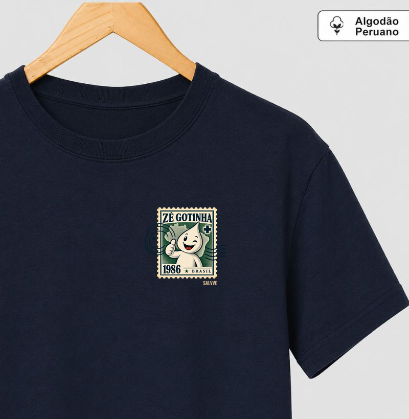 Selo Zé Gotinha · mini - Camiseta Algodão Peruano