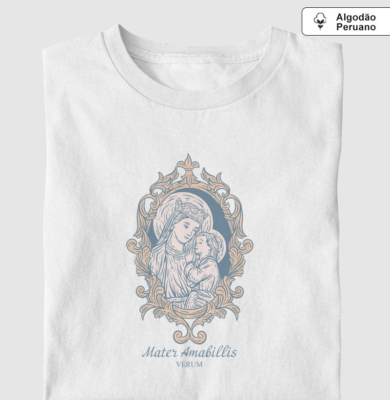 Camiseta algodão peruano Mater Amabillis