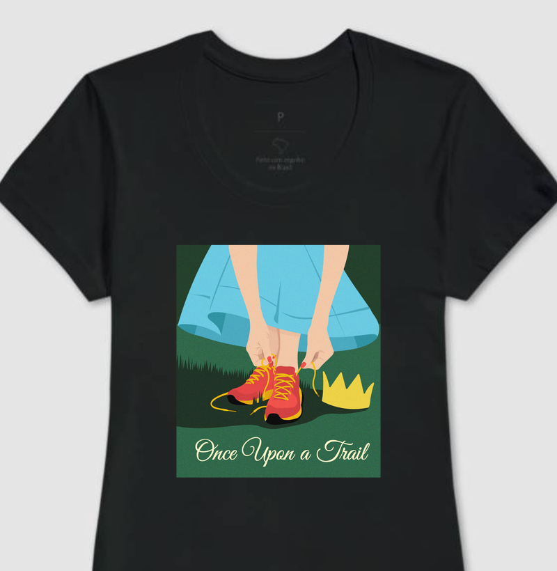Camiseta Once Upon a Trail azul - Feminina