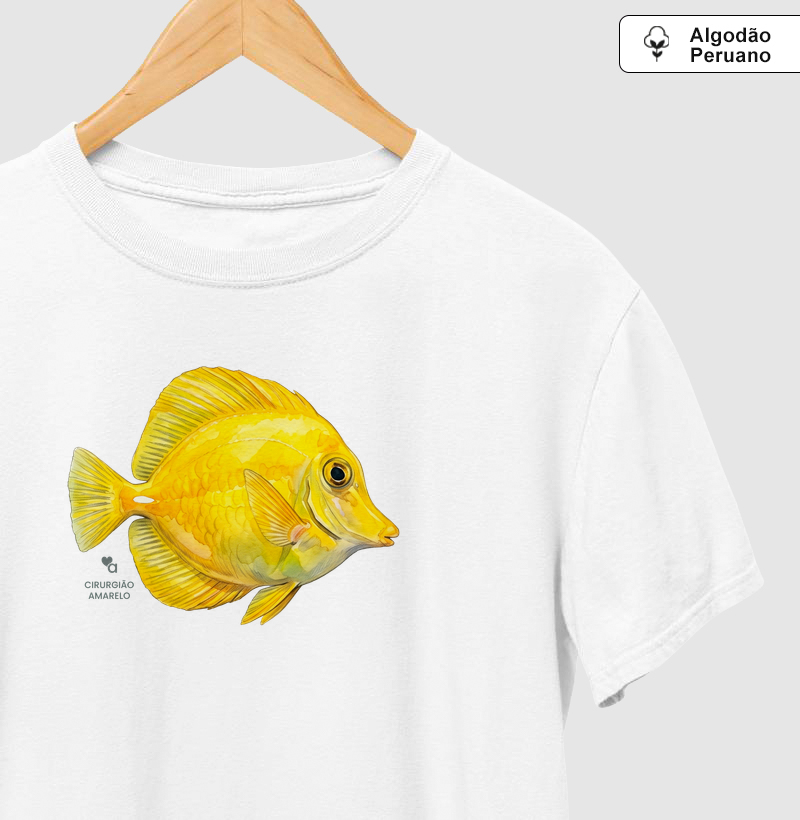 Peixes -  Cirurgião-amarelo - Algodão Peruano