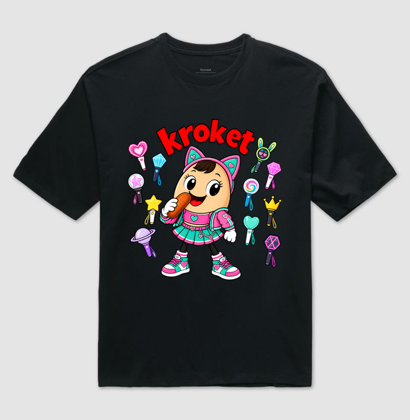 K-pop  - Camiseta Oversized