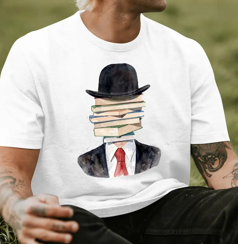 Muitos livros na cabeça