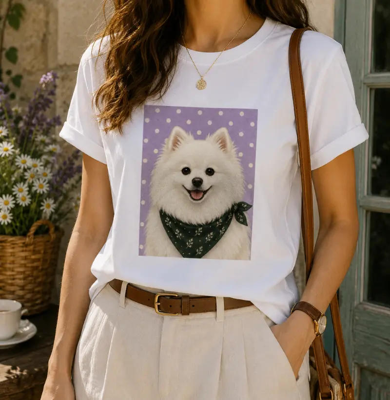 lulu da pomerania spitz alemão 2 - Gentle Paws - Camiseta