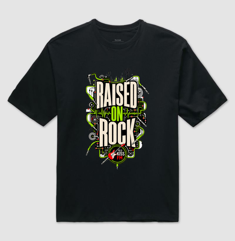 Raised On Rock - Camiseta Oversized
