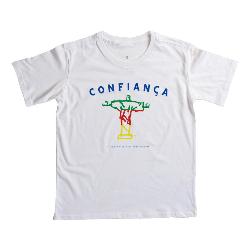 Camiseta Adulto Branca Confiança by Pedro Igor