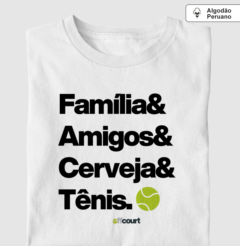 Camiseta Tênis - Importante