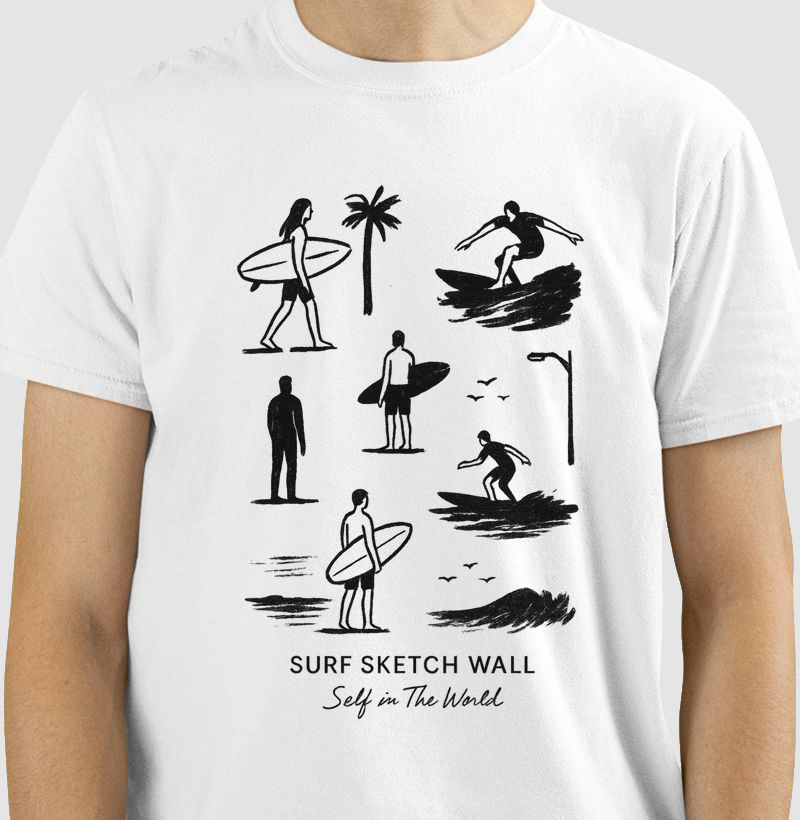 SURF SKETCH WALL | Confecção Reserva 🦜