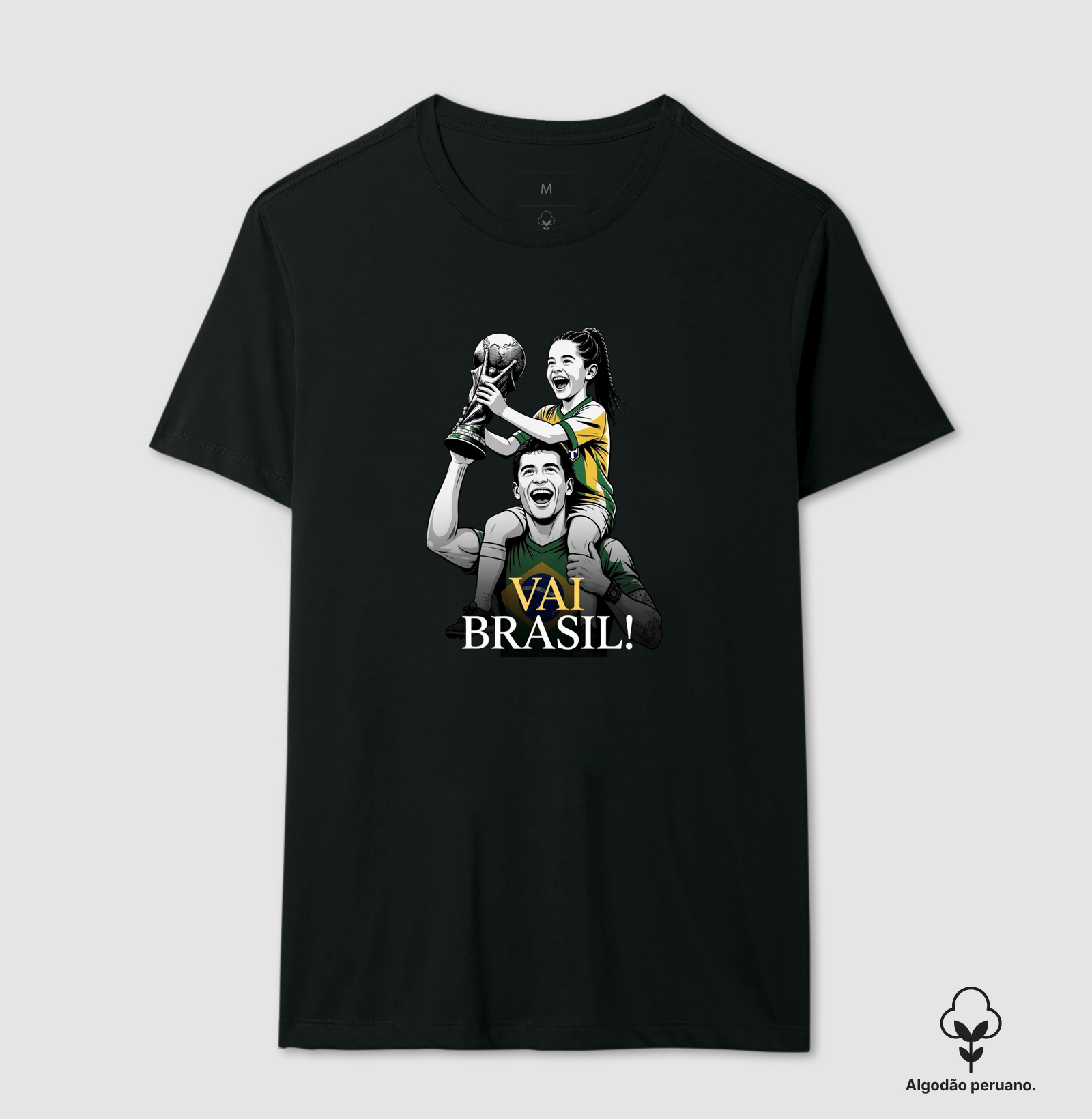 Vai Brasil - Filha nos Ombros com a taça - Copa do Mundo