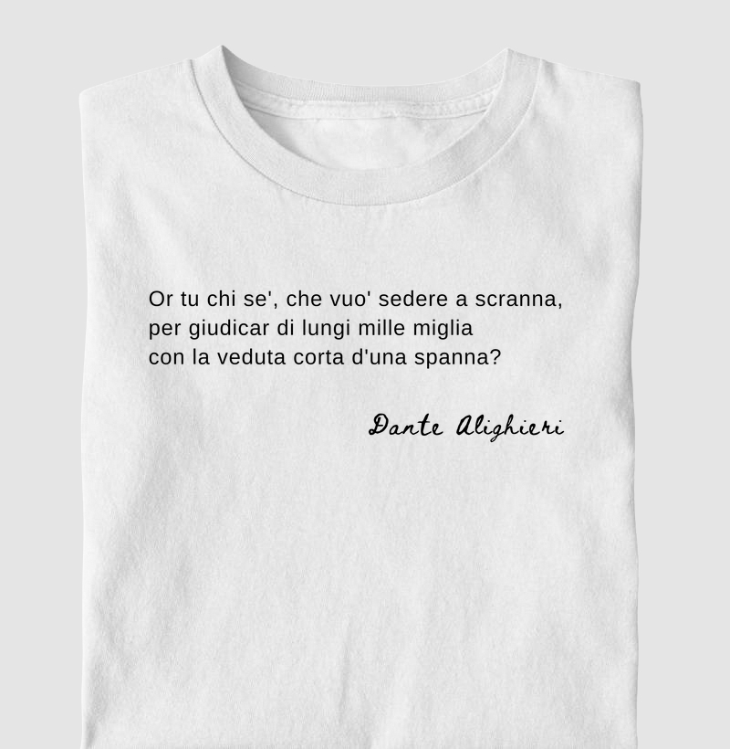 Citação de A Divina Comédia - Dante Alighieri (em italiano)