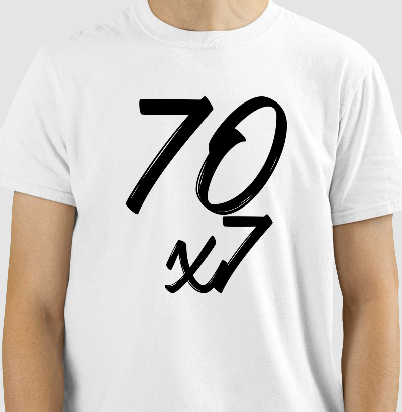 Camiseta Cristão Perdoar 70x7