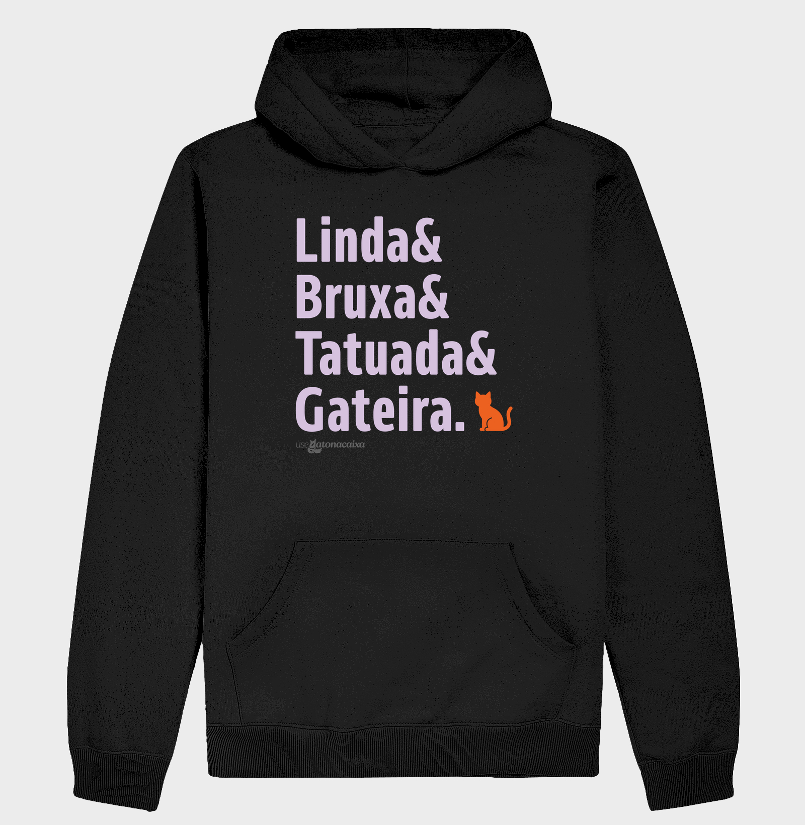 Linda, bruxa, tatuada e gateira - Hoodie Moletom