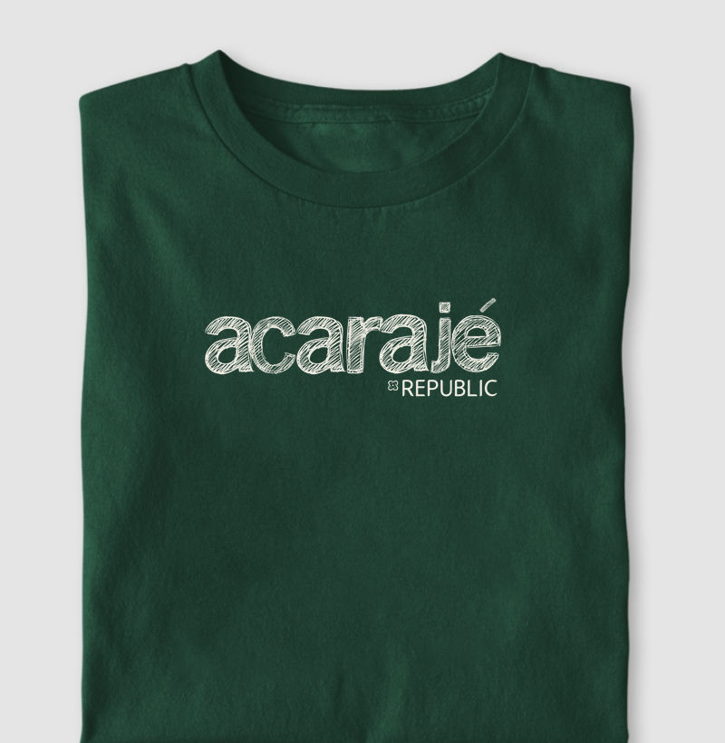 Acarajé republic Camiseta Algodão