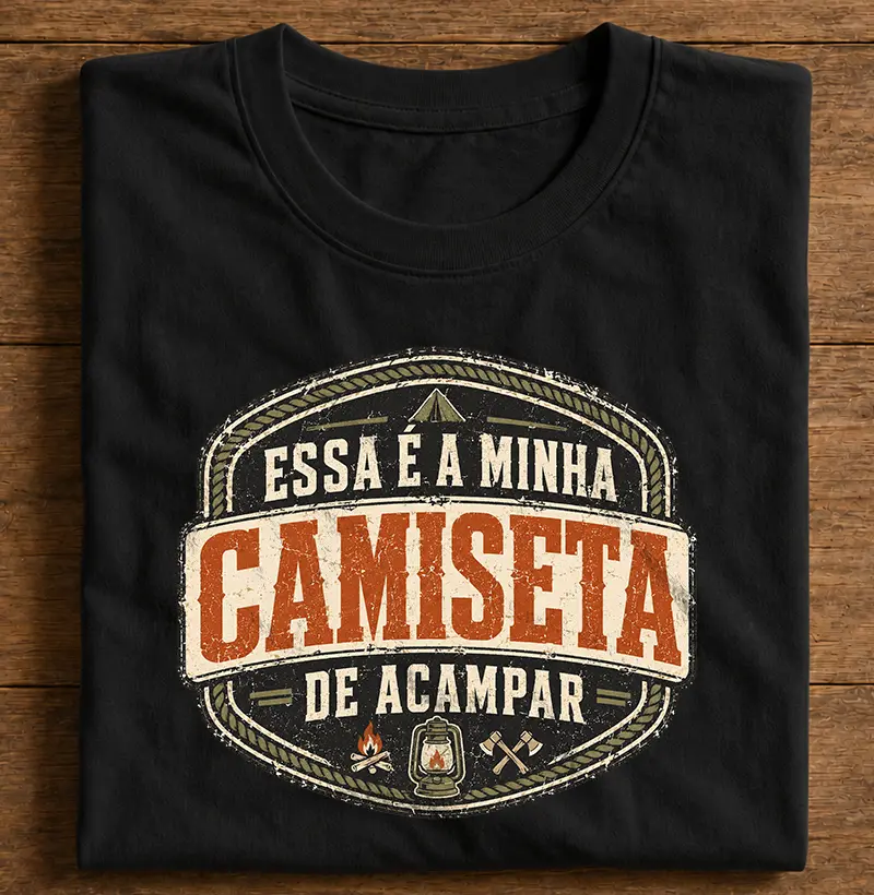 Camiseta de Acampar Patch — Camping