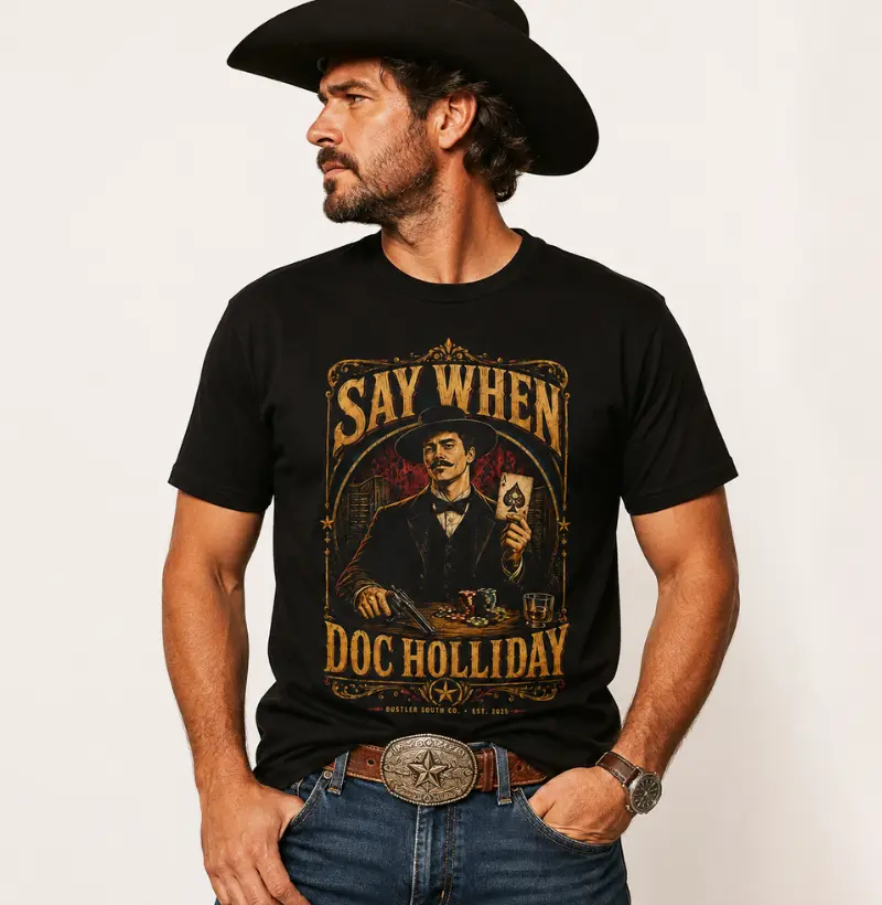Camiseta Western Doc Holiday