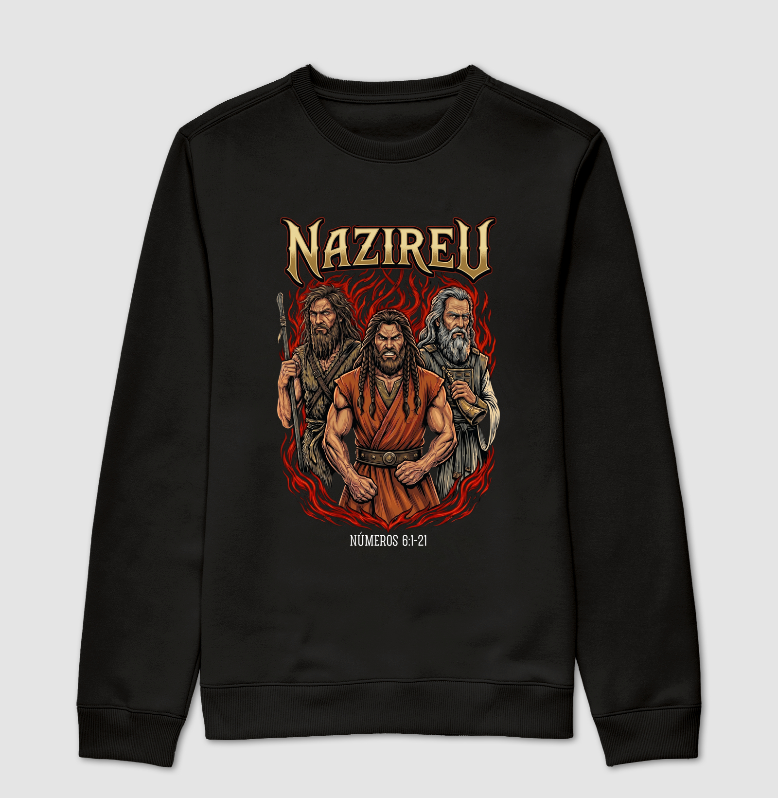 Nazireu – O Voto da Força e Consagração - Suéter Moletom