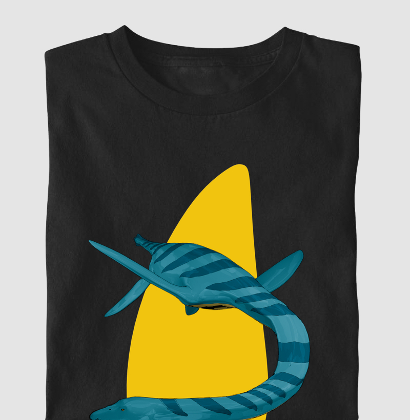 Camiseta Dinossauro Elasmossauro Algodão Premium Dinoloco