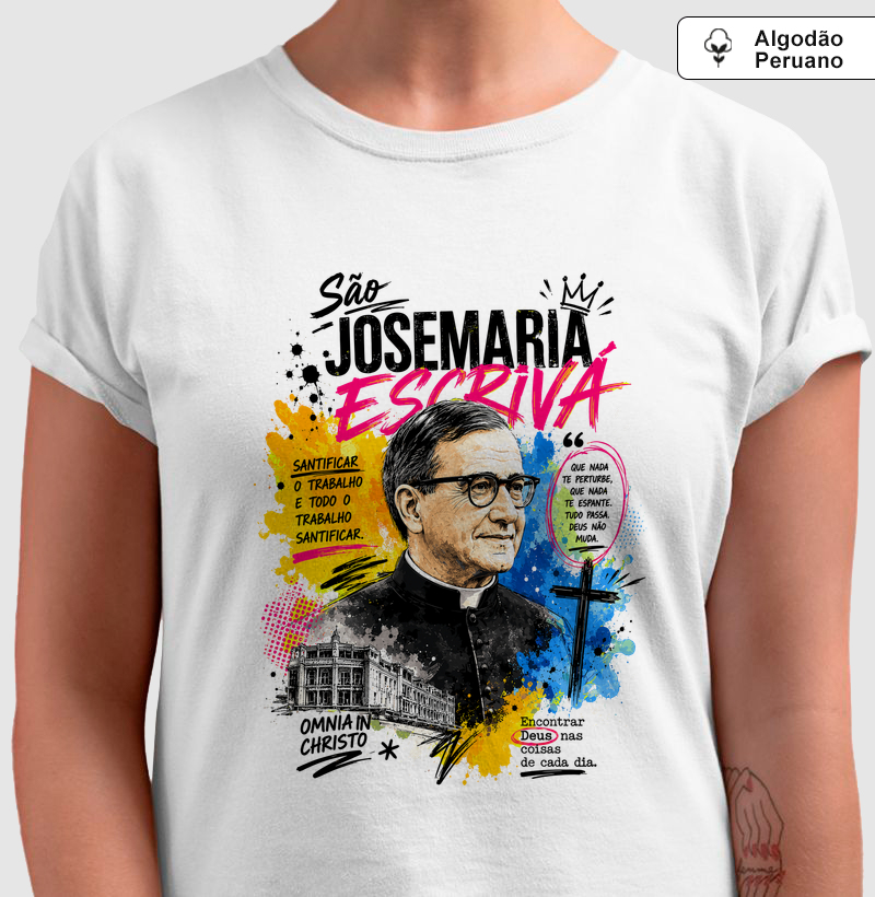 São Josemaria Escrivá de Balaguer - Algodão Peruano