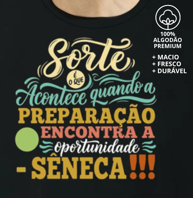 Camiseta Frase de Sêneca