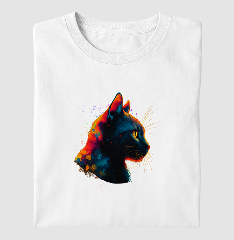 Gato Preto Aquarela