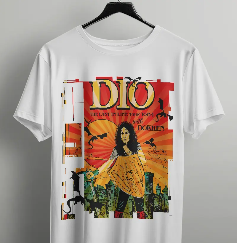 Camiseta És ahead of the curve Dio Tour 1984