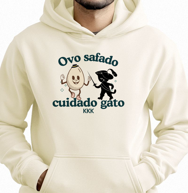 Ovo safado cuidado gato kkk