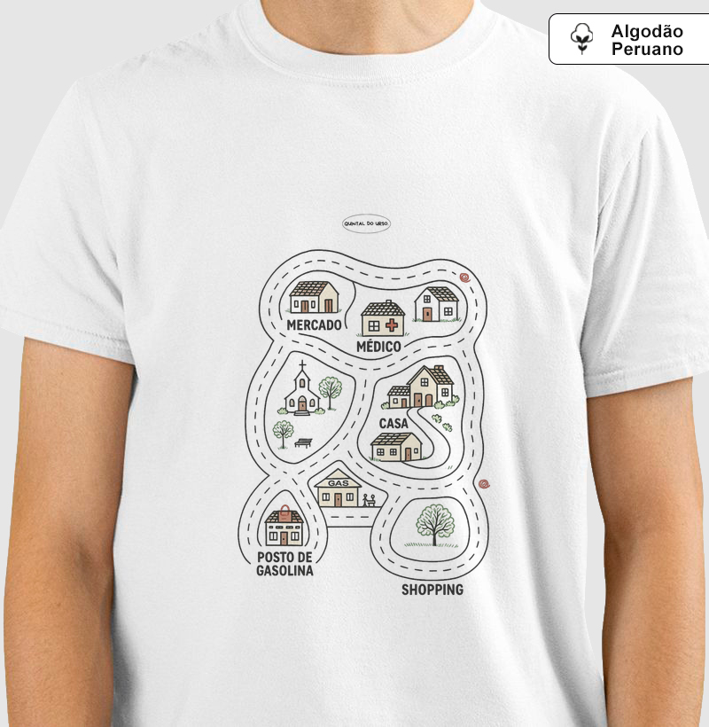 Camiseta pistinha de brincar cidade grande