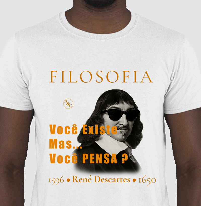 Camiseta Filosofia - Descartes