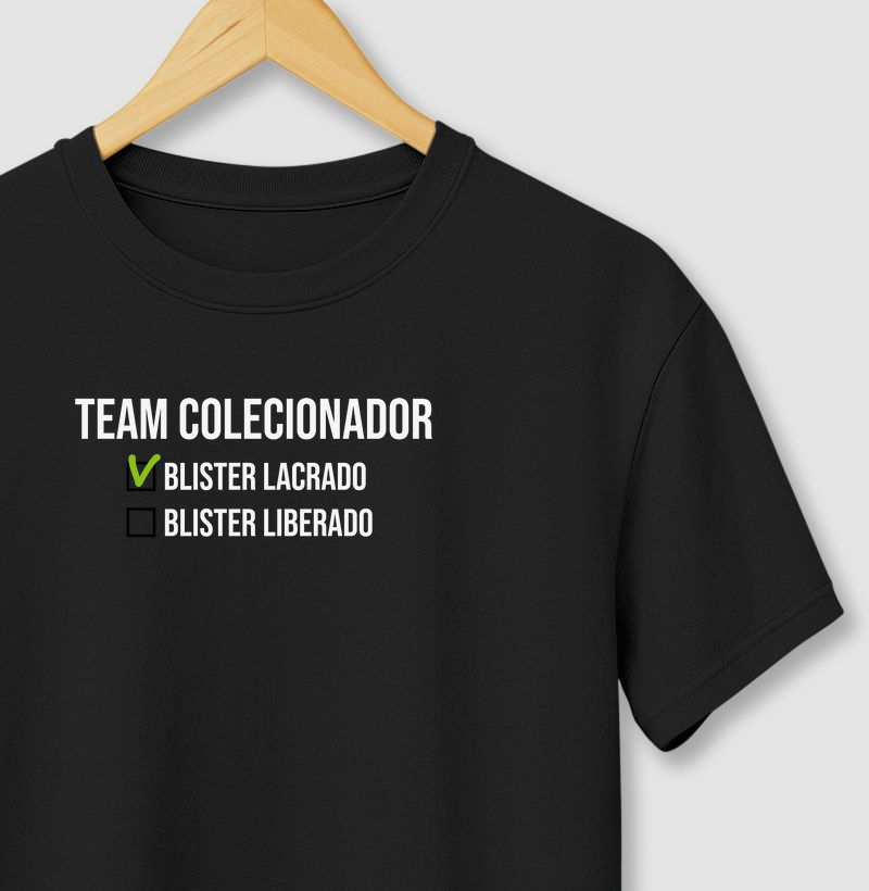Camiseta colecionador miniaturas blister lacrado liberado