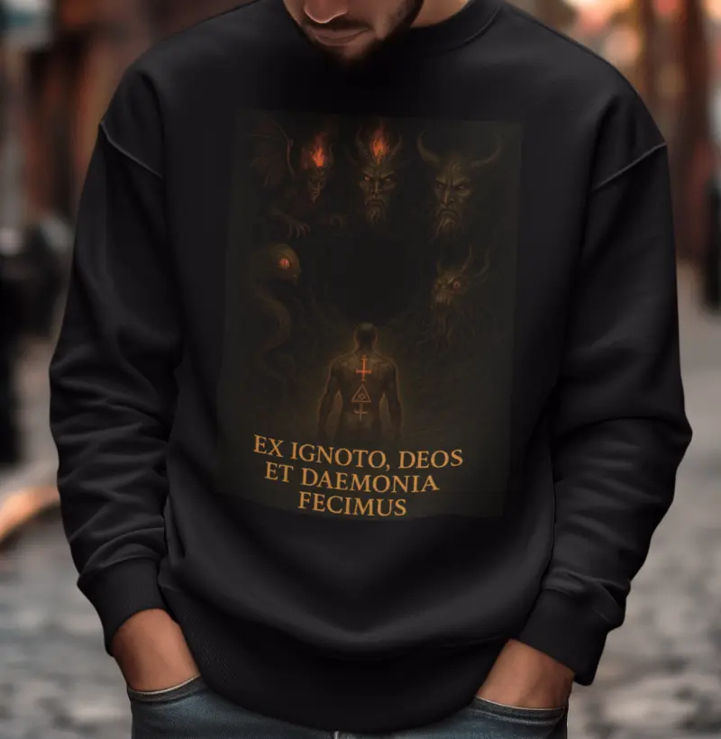 "Ex ignoto, deos et daemonia fecimus." (Do desconhecido, criamos deuses e demônios.)