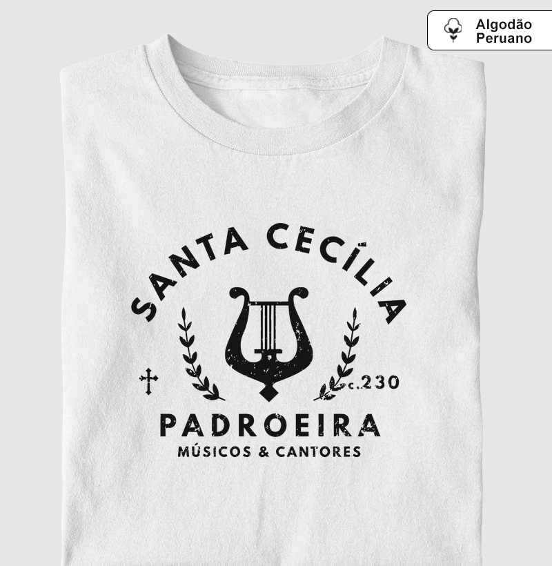 Santa Cecília Padroeira - Algodão Peruano