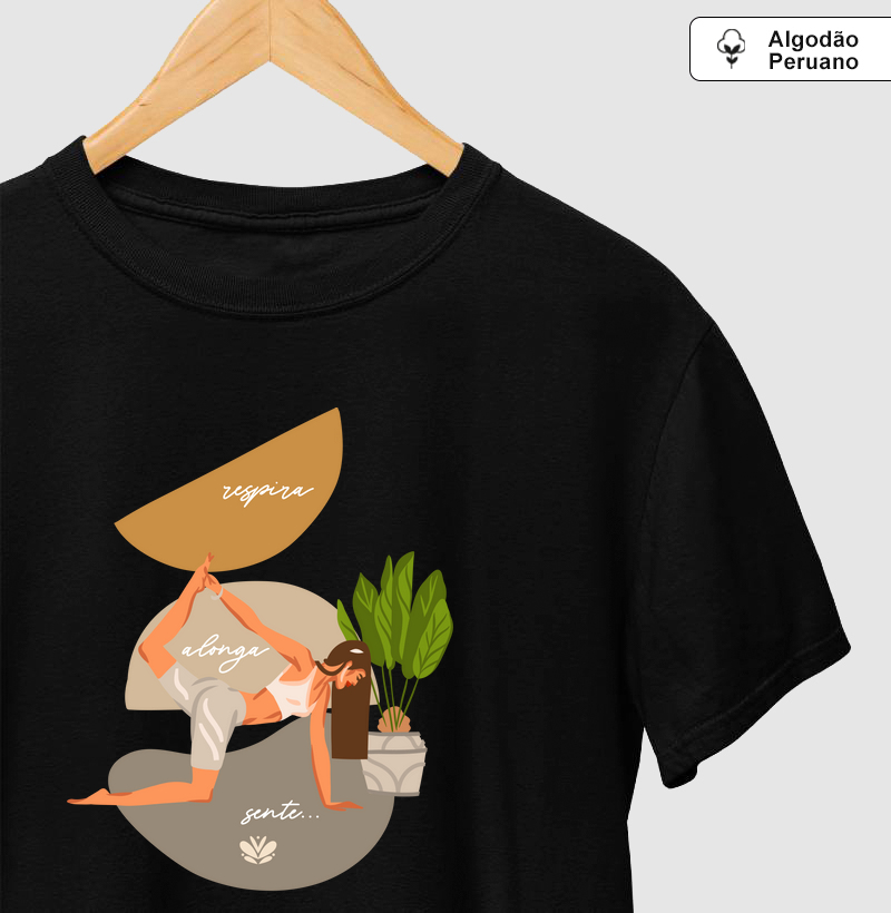 Respira, alonga e sente...